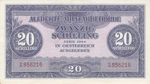 20 Schilling p107 Alliierte Militärbehörde
